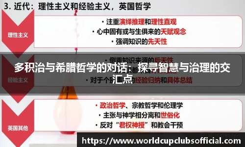 多积治与希腊哲学的对话：探寻智慧与治理的交汇点
